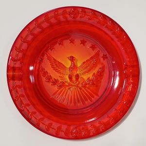 Vintage L. E. Smith Heritage American Eagle Ashtray